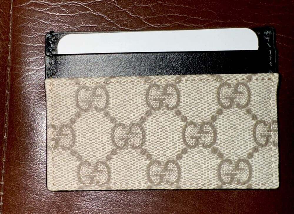 gucci wallet men card holder leather